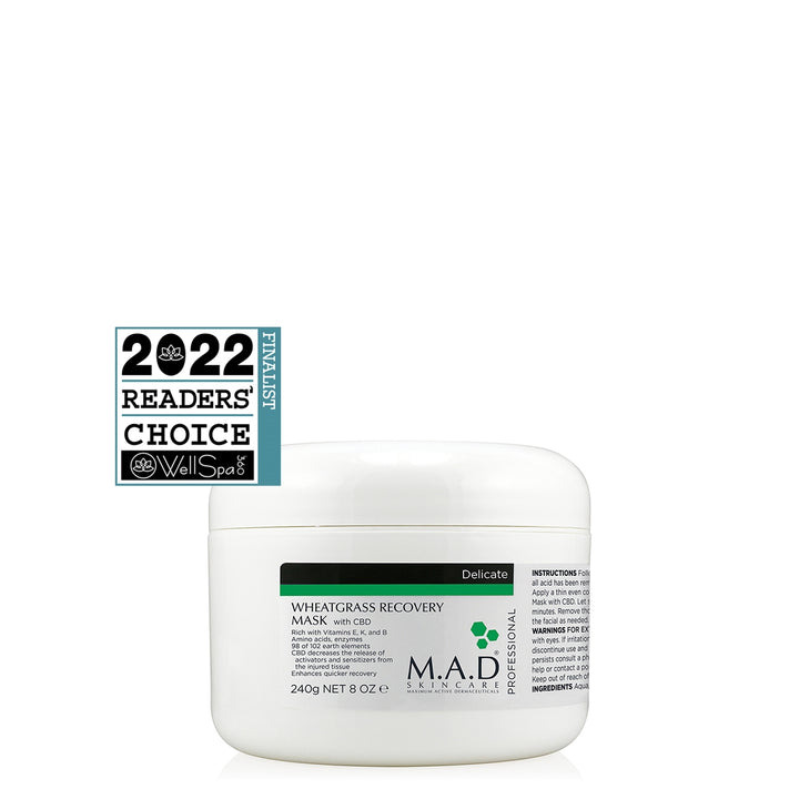 Wheatgrass Recovery Mask with CBD 240 G