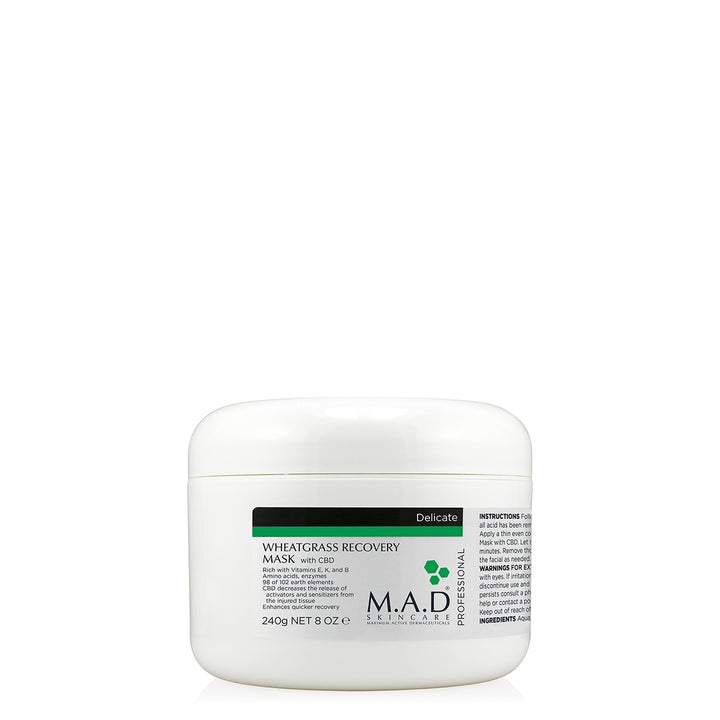 Wheatgrass Recovery Mask with CBD 240 G